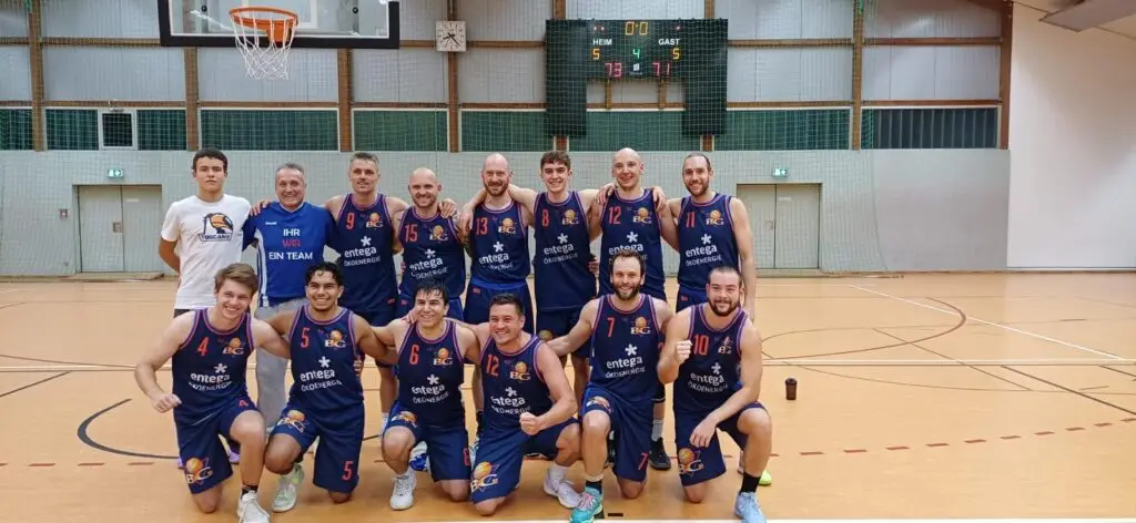 1. Herren der BG Ober-Ramstadt – Mannschaftsfoto in der Ballsporthalle Ober-Ramstadt