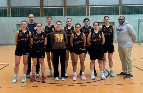 Damen der BG Ober-Ramstadt – Mannschaftsfoto Bezirksliga Basketballverein Ober-Ramstadt