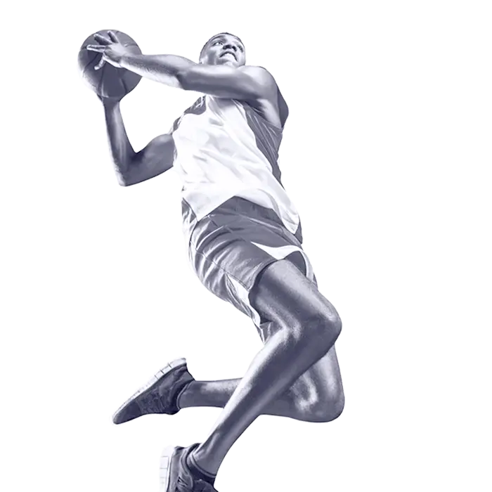 Basketballspieler beim Korbwurf – Basketball bei der BG Ober-Ramstadt